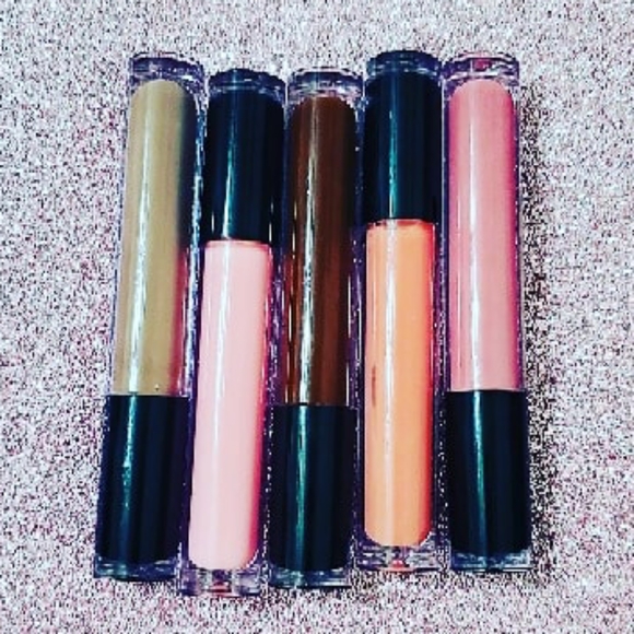 Nude Lipgloss 5 Gloss Bundle Women Lipstick Makeup - Picture 2 of 8
